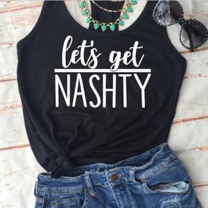 Black Let’s Get Nashty Tank Top